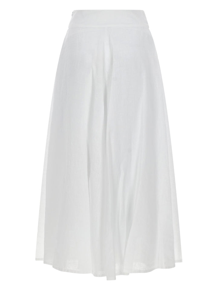 120% Lino Skirts - White | 3f96460597a6cdd8da7d8098108d29ac8fea2949