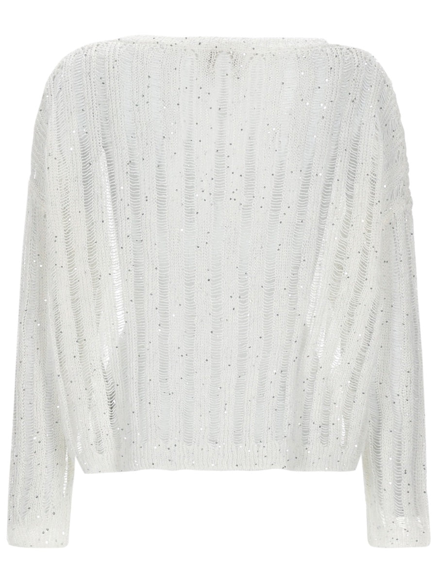 120% Lino Sweaters - White | 2cf9464d7d05b85eb41cfa2e513ef49ec28b0b77
