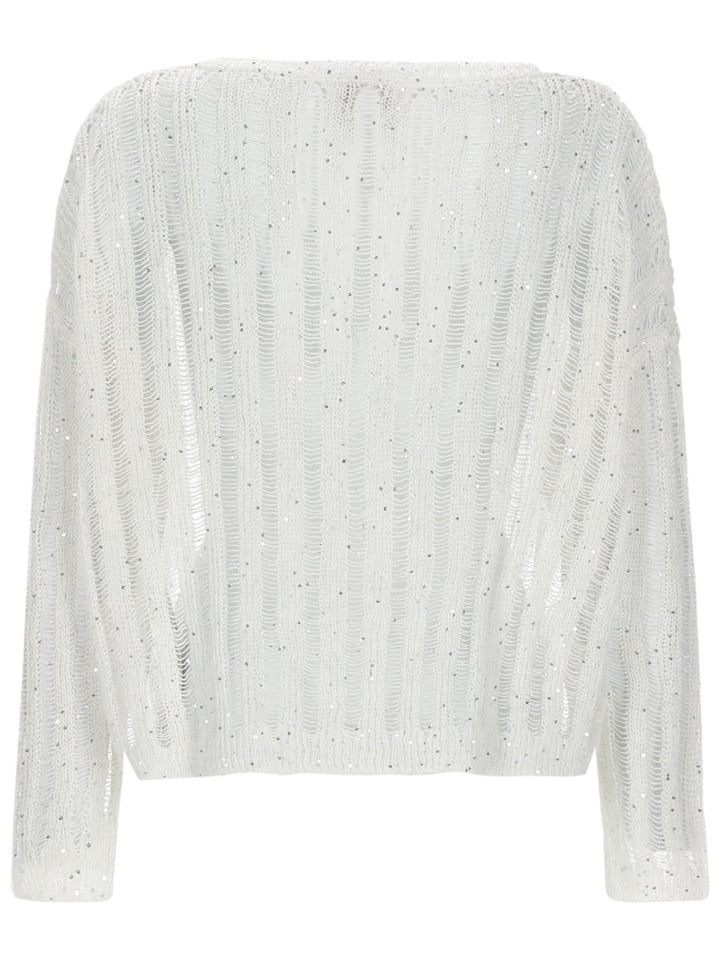 120% Lino Sweaters - White | 2cf9464d7d05b85eb41cfa2e513ef49ec28b0b77