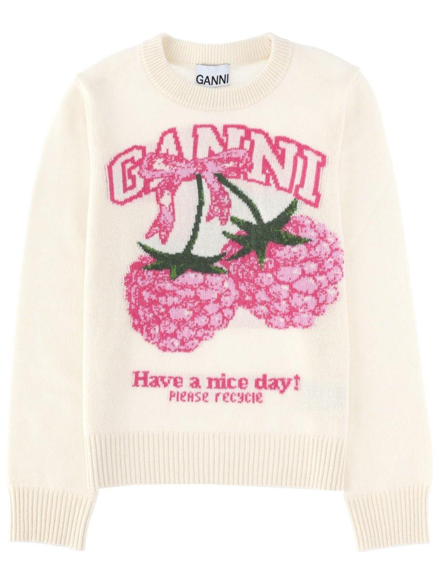 Ganni Sweaters - Ivory | 8767a0d21800f8bee730d99bdbf4474e75f464e8