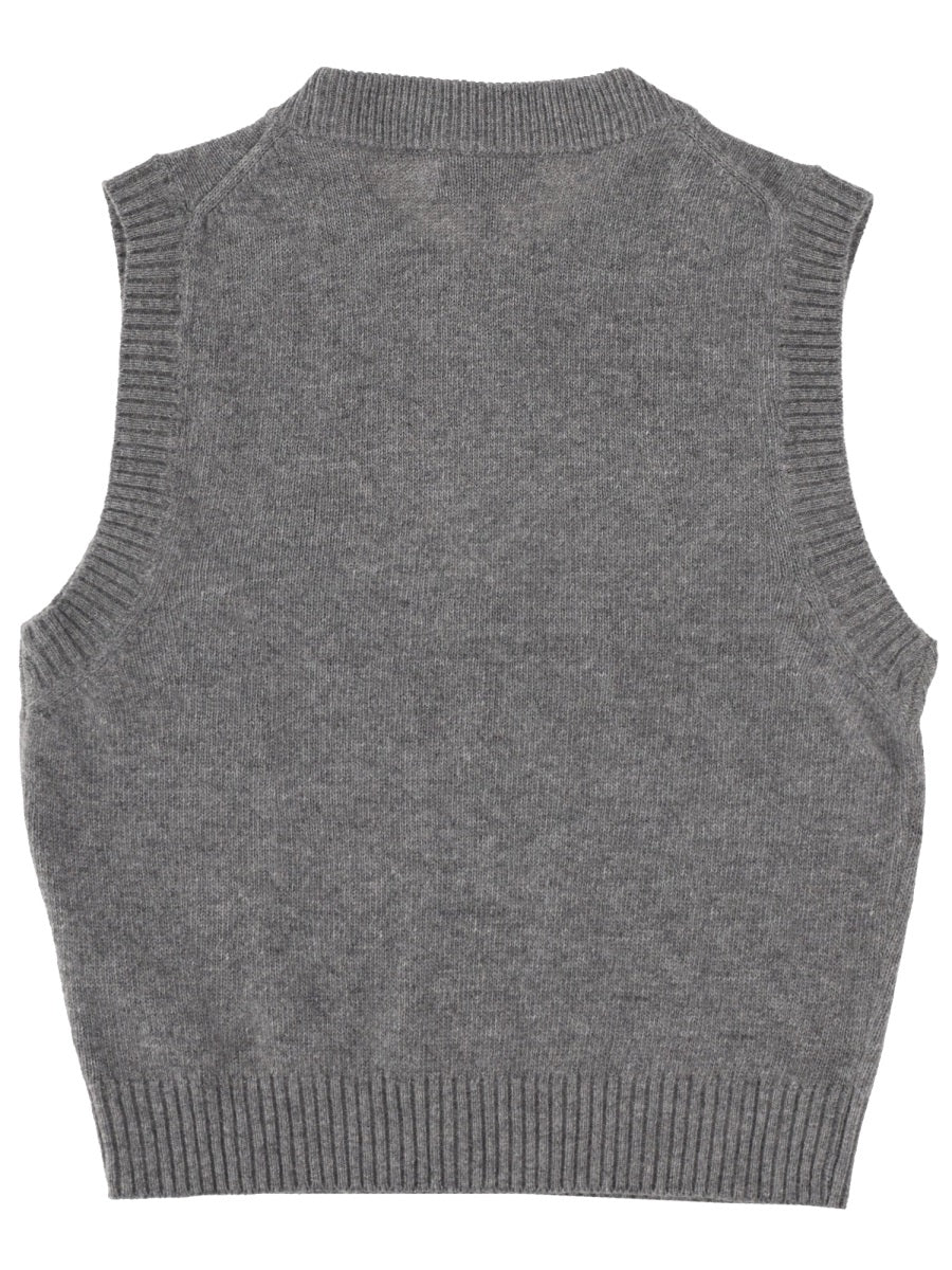Ganni Gilet - Grey | 60c48594190a7bbc5e3368facc26cb4c94563890