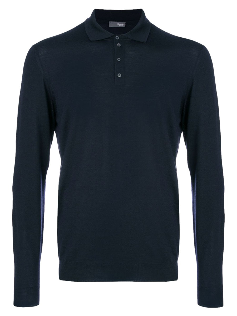 Drumohr Polo - Blue | a54c607091570da593d3d4083af99f533da07a26