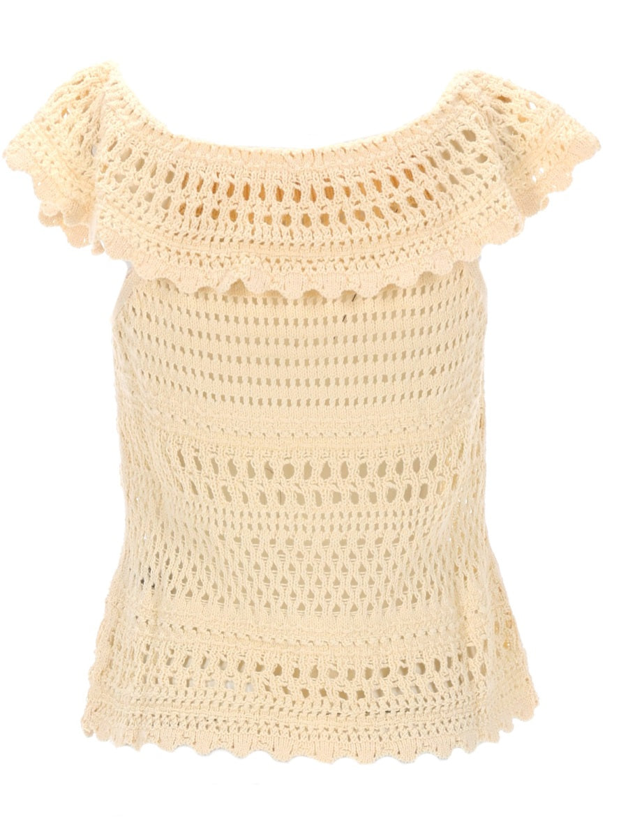 Isabel Marant Etoile Tops - Ivory | 312d3f2ced3bd42cb8415ad85d4d8fcab6fb099a