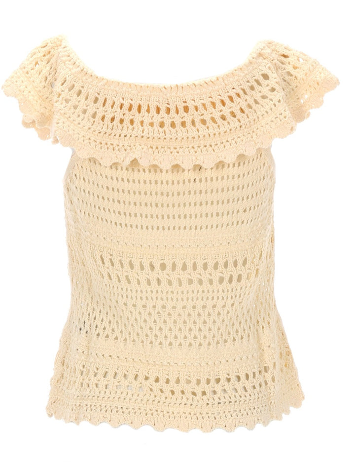 Isabel Marant Etoile Tops - Ivory | 312d3f2ced3bd42cb8415ad85d4d8fcab6fb099a