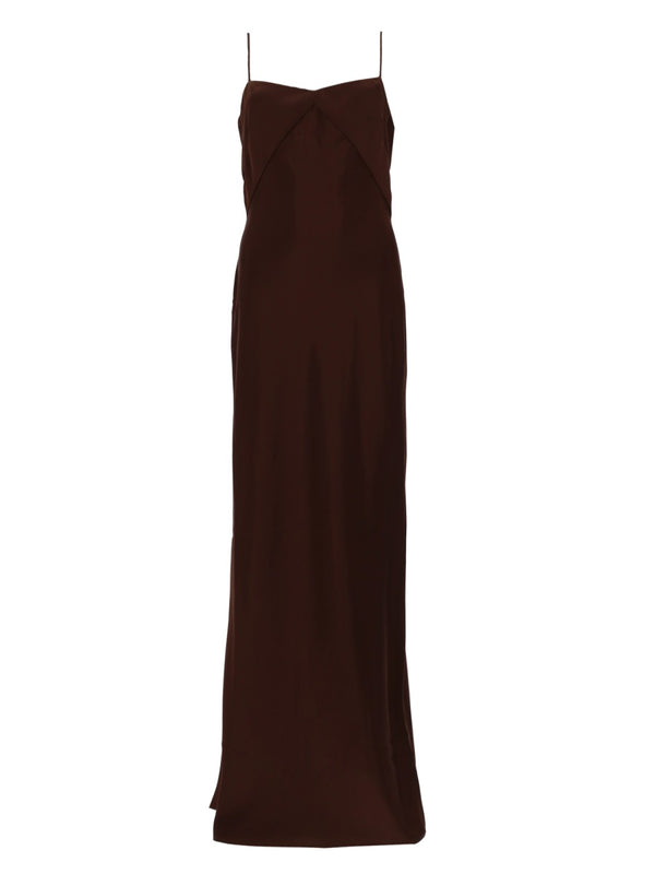 Abito Lungo In Satin