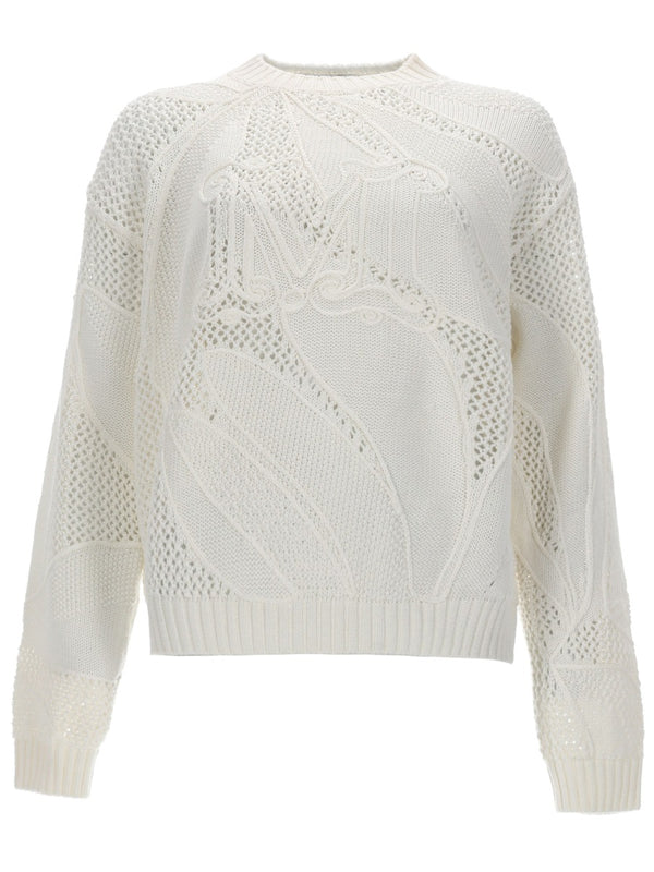 Maglia In Cotone Ricamato