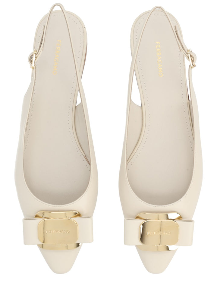 Ferragamo Flat Shoes - Ivory | 307367744107cf5feb01698ad78c1560f2d481b6
