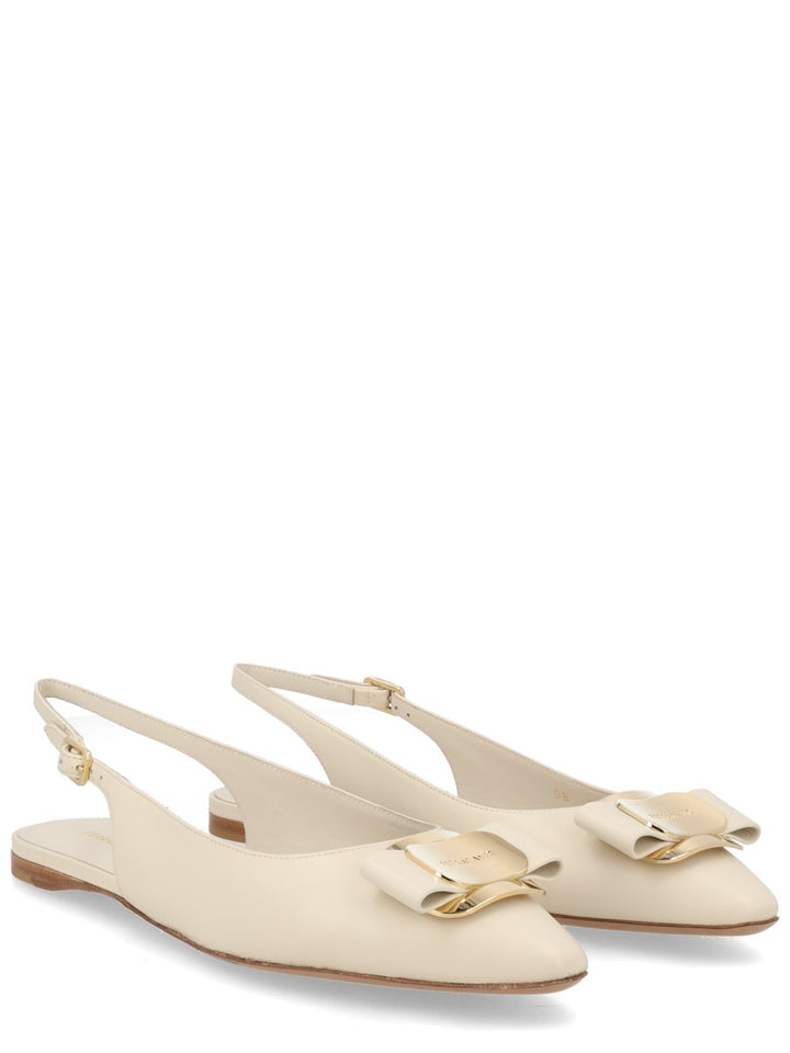 Ferragamo Flat Shoes - Ivory | 120635d533bcd12a278ec2e1ee0aba69a07525c1