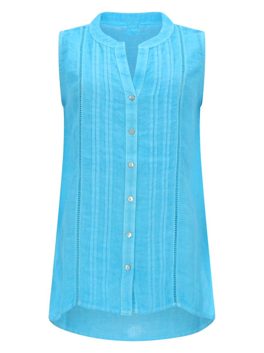 120% Lino Shirts - Azure | 0a71070a23aabe7fb923578ed77d14487ba410d6