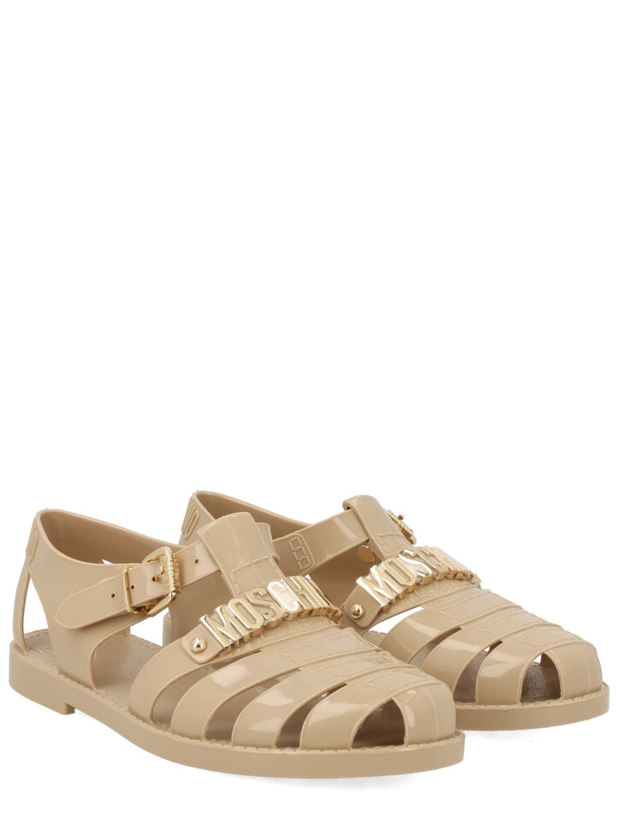 Moschino Sandals - Beige | 169e383dd6f038a19c0ba90bd46e8e8ad3605d67