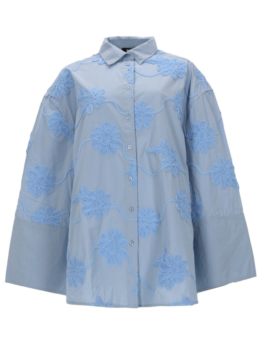 Rotate Birger Christensen Shirts - Baby Blue | b7ae95acf65306437aa12511618d35864a139819