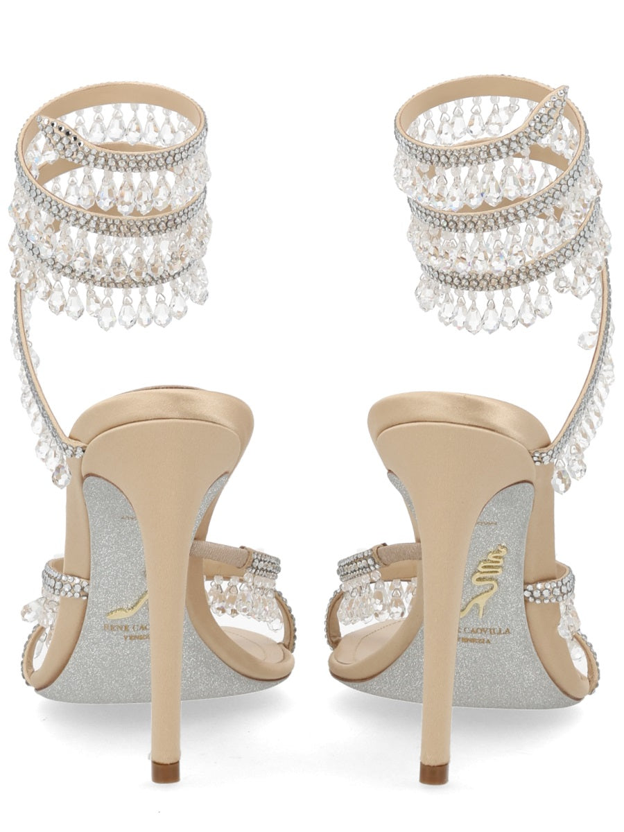 Rene Caovilla Sandals - Beige | b9027b5a68747c9614c6e87c121268cdbeeed54f