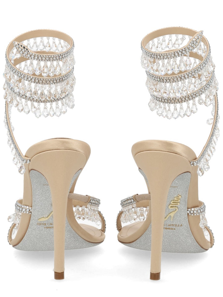 Rene Caovilla Sandals - Beige | b9027b5a68747c9614c6e87c121268cdbeeed54f