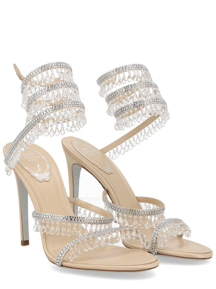 Rene Caovilla Sandals - Beige | 9c97cdb759b577a881b73f46211c07b41bd678fc