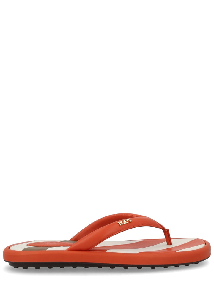 Tod'S Flat Shoes - Orange | 38055db9b9eabbaff37688d9de2d13b7e0e36ef1