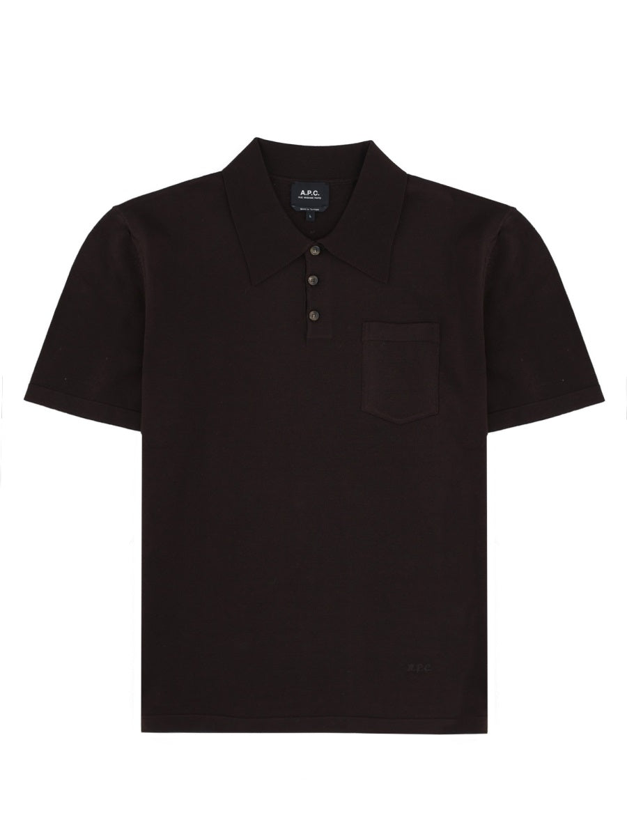 A.P.C. Polo - Brown | ba44fa3a6a5c998b3382989ae34ab03ba73fc6da