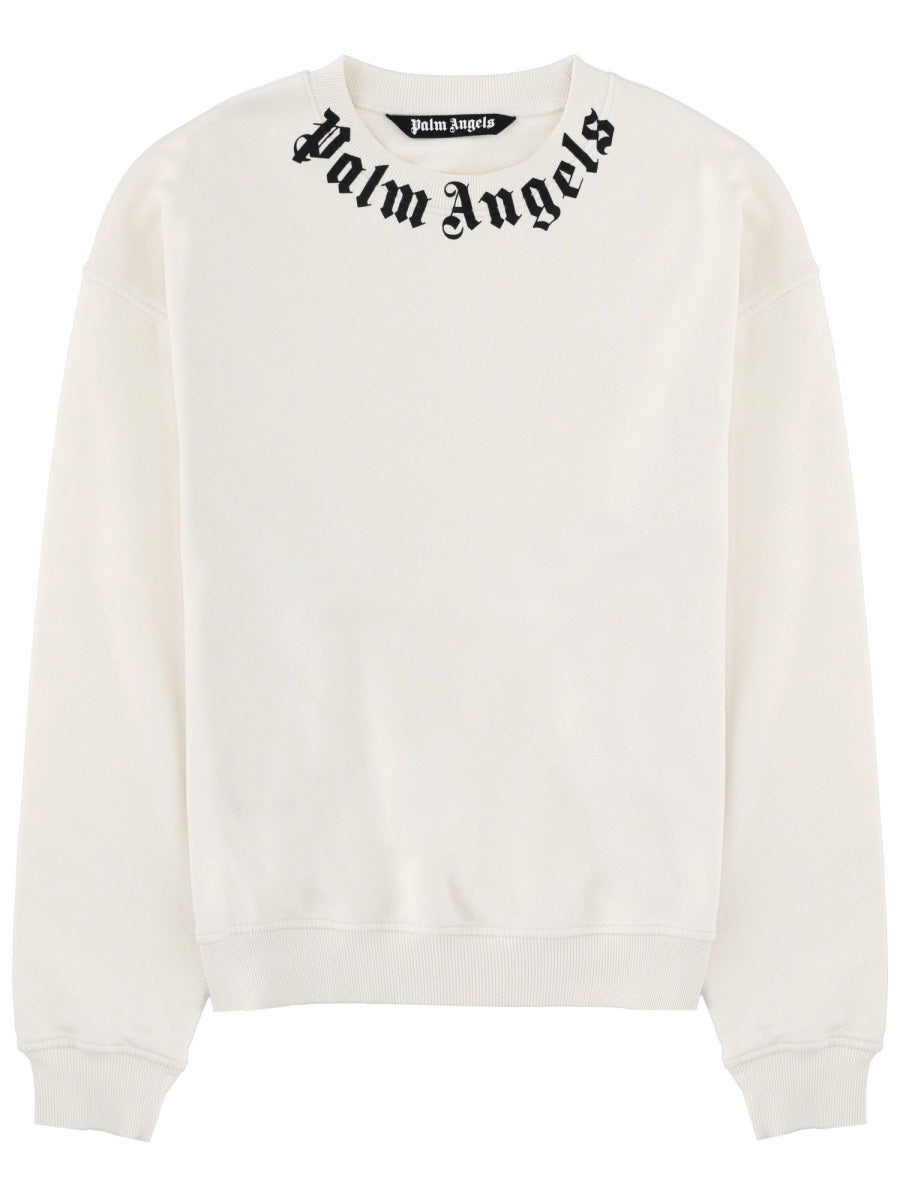 Palm Angels Sweatshirts - White | 84803b6090c8e8b4c5686e2d5a8da97aed3c1d8d