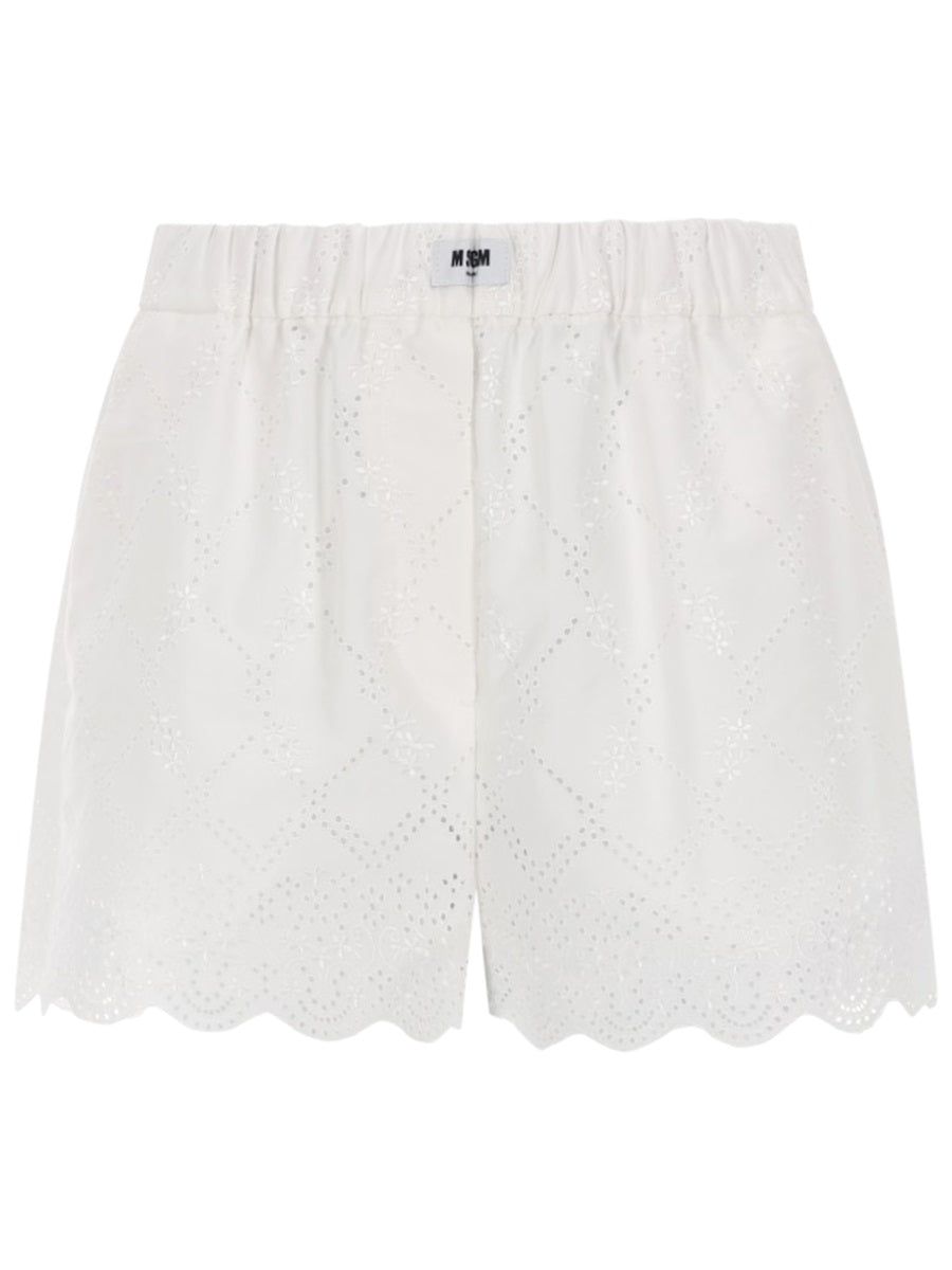 Msgm Shorts - White | ea33e6d33e978ac594e3f1f1a4de63974d0d62e3