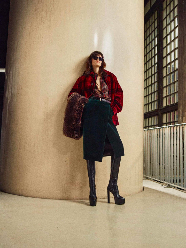 Saint Laurent Paris GONNA - Green | dd65b3b21ebf155a37ca666a9f87f553f3022904