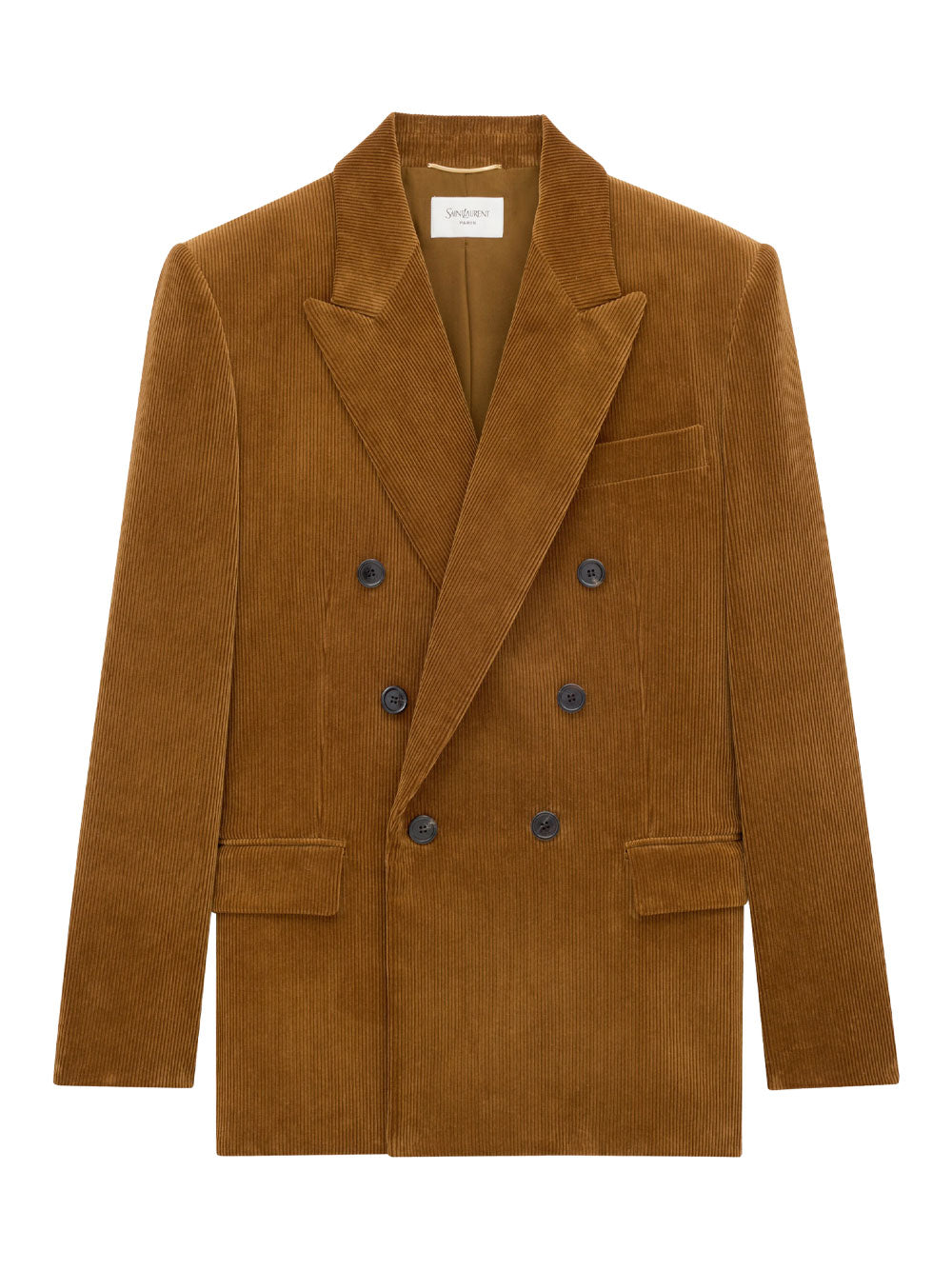 Saint Laurent Paris Blazer - Brown | 745e84fb61e444a60e24b3773b59b691086003a1