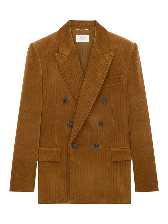 Corduroy Double-Breasted Jacket
