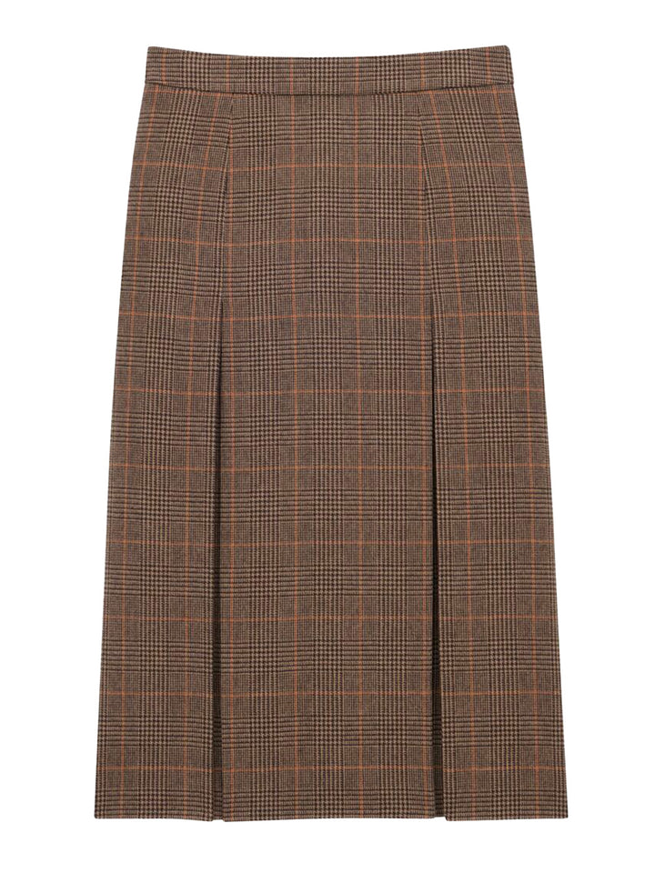 Saint Laurent Paris GONNA - Brown | 887e2fef575003295e5386154056937c902ebd83