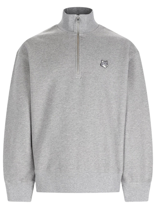 Felpa "Fox Head" Con Zip