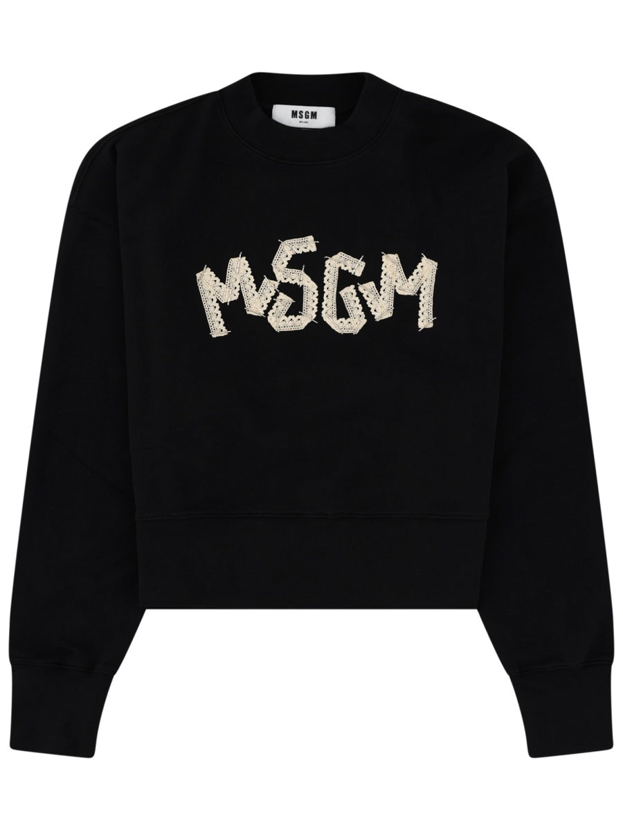 Msgm Sweatshirts - Black | df85829d5a98c64961104014ad6b8ef4691a596c