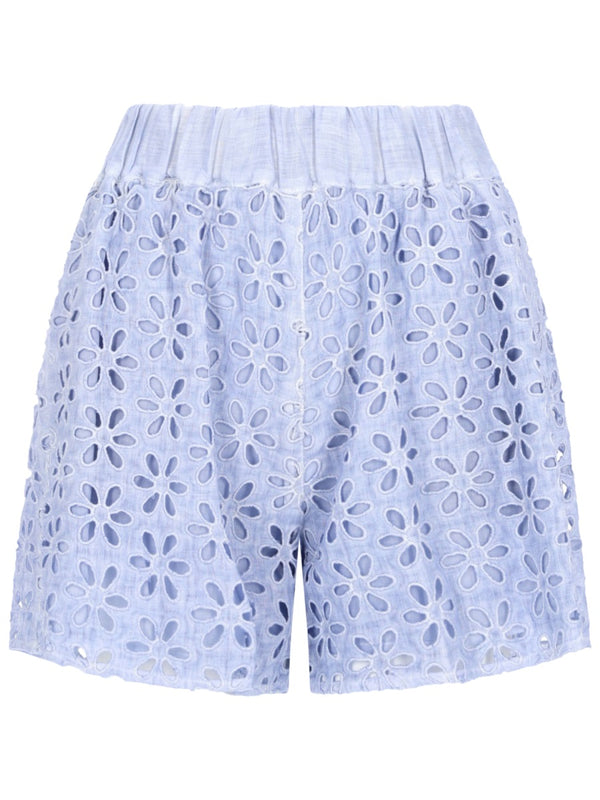 Shorts Con Motivo Traforato