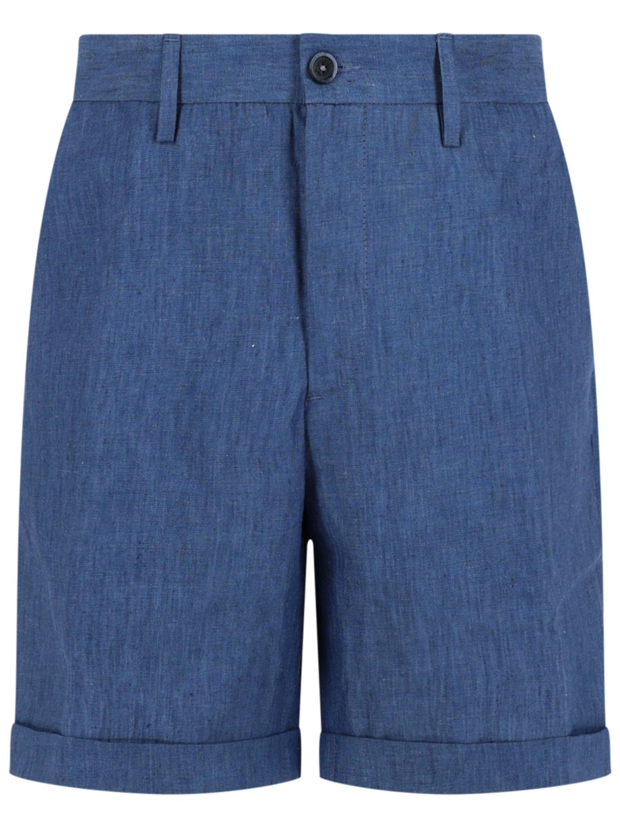 120% Lino Shorts - Blue | 35cc21cc7532eb1474ce962dc08372db6a76957a