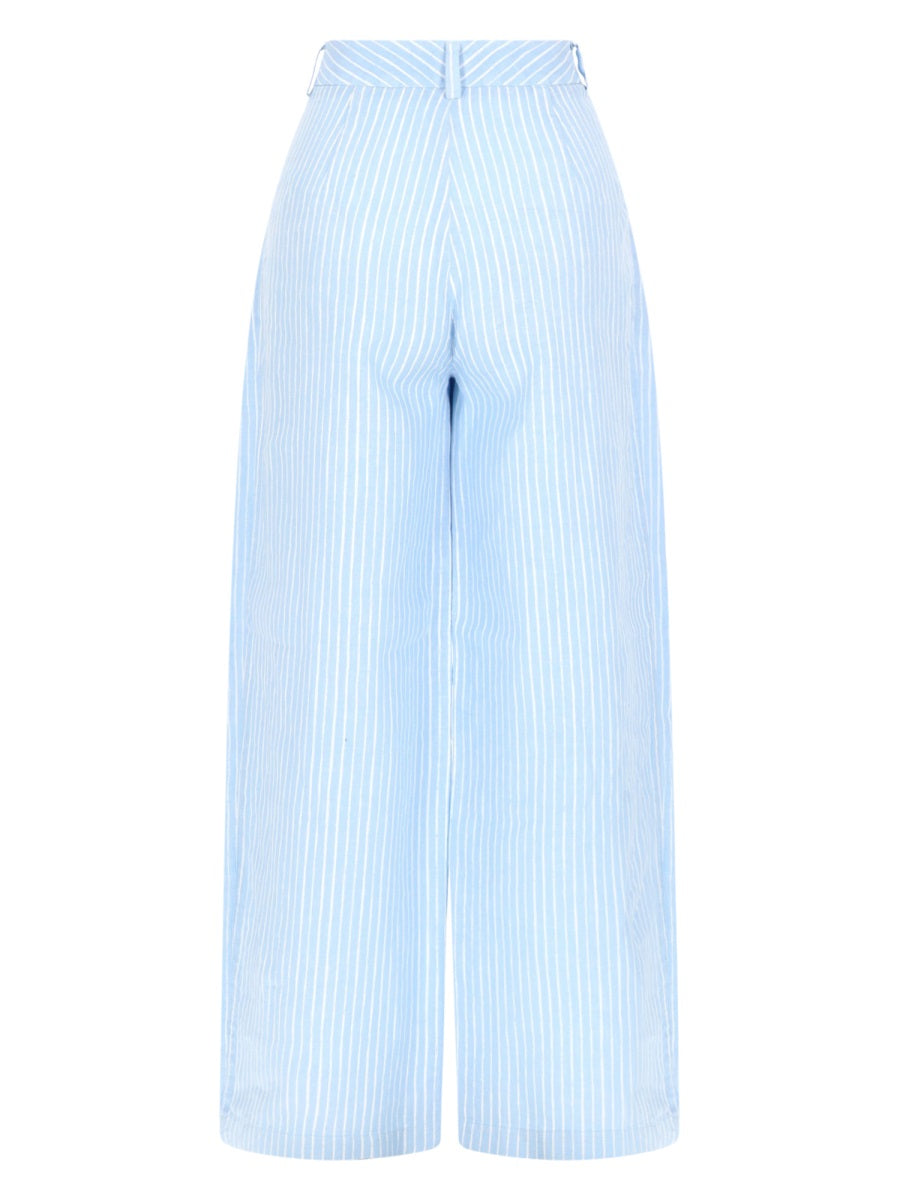 120% Lino Pants - Azure | 1fc9b7235d847baaaeb92e3fec9331f6071e9206