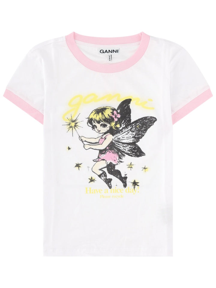 Ganni T shirts - White | ced423fca3cc316f848e58a16c1645c9917d69cf
