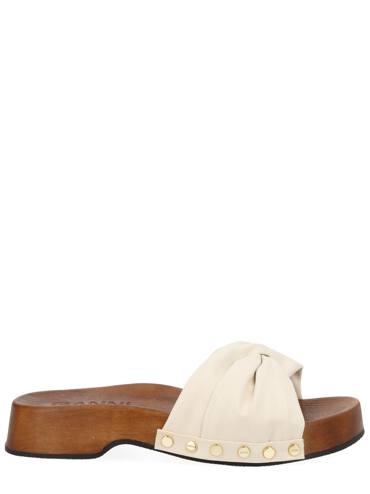 Ganni Sandals - Ivory | 366d70bac2af9941a553f8ff4472f45087d2f843