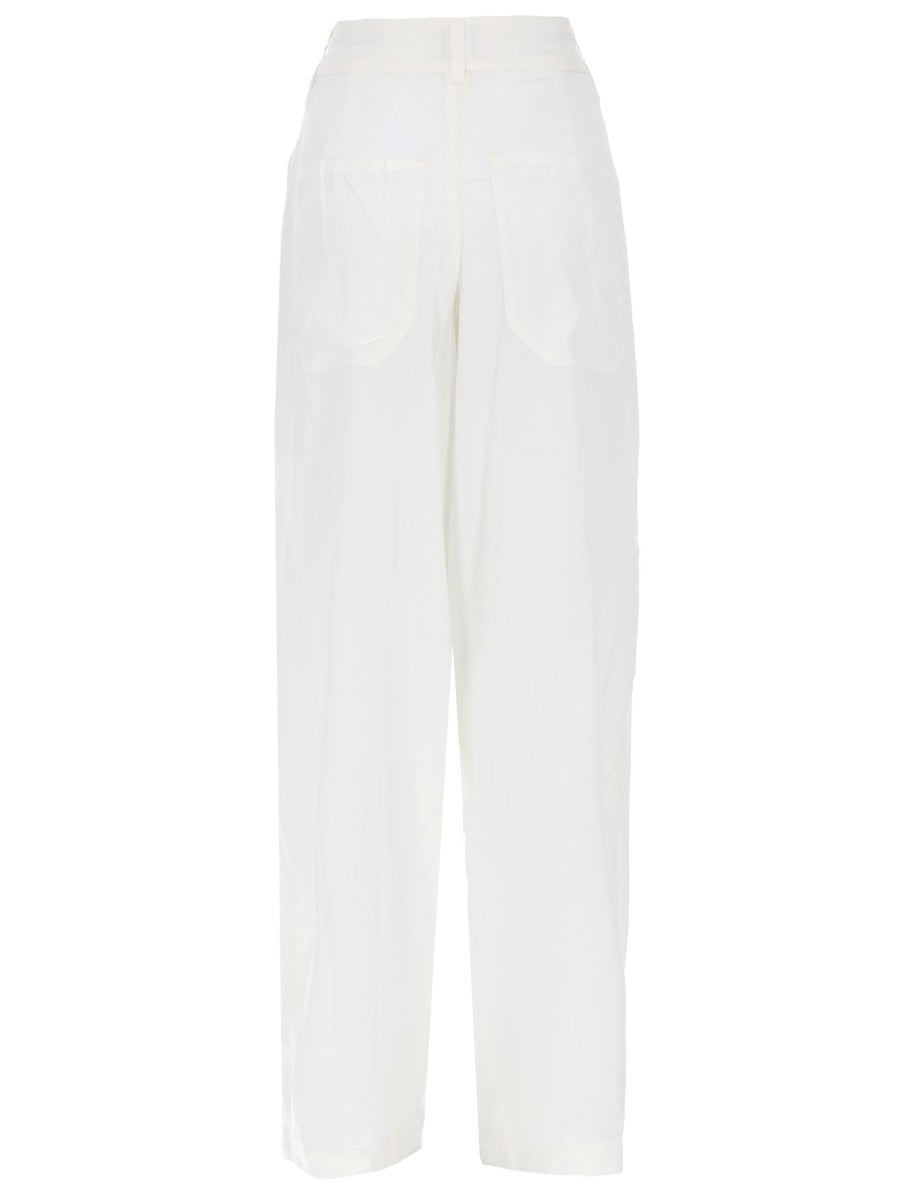 Isabel Marant Pants - White | c48ad5f4e8a59b989a8268171535ca19c7b6a83e