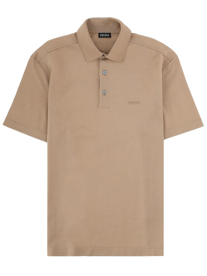 Zegna Polo - Beige | b41c1509cf7d00f407c0fa90f5ab6c8b3d4e506f