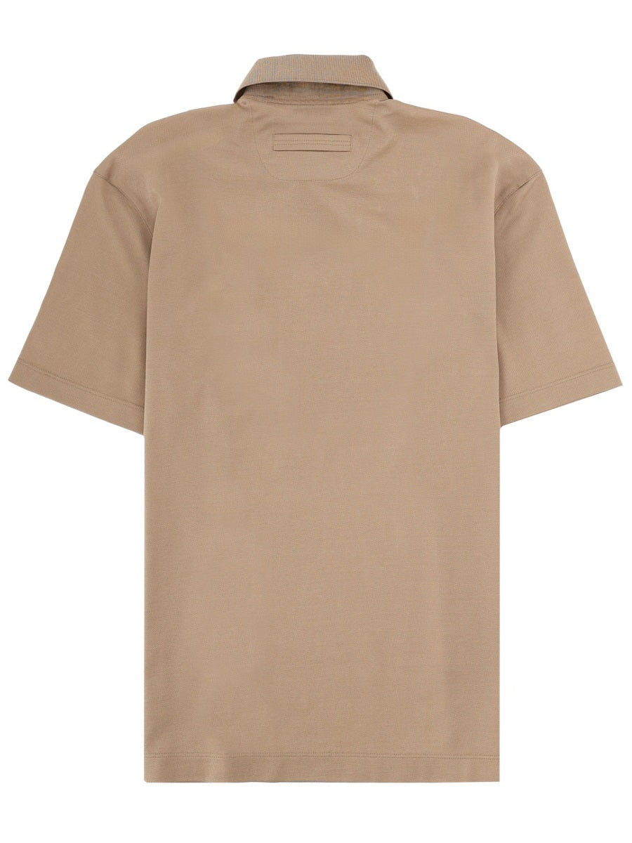 Zegna Polo - Beige | 0cc688a38c686ab04522906c7cfe2425dfa2b8f6
