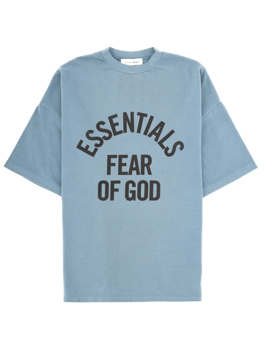 Fear Of God Essentials T shirts - Azure | 11e78845db5f9897507d93bf2842ce981e665557