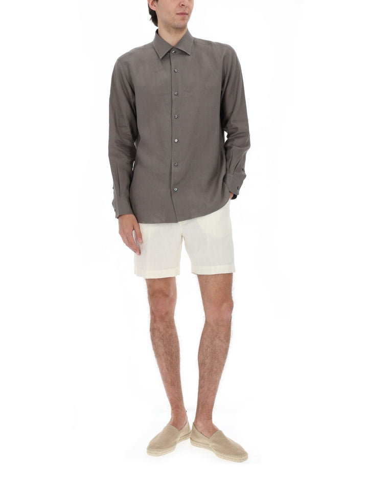 120% Lino Shorts - Ivory | cb84043bb8e987c2236890f828080cba5314fb5b