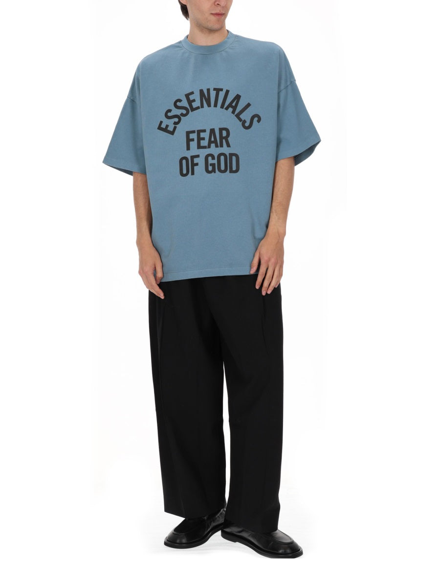 Fear Of God Essentials T shirts - Azure | 9d984aba4a831cb2291db17c734cfc4b93200532