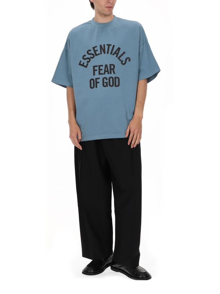 Fear Of God Essentials T shirts - Azure | 9d984aba4a831cb2291db17c734cfc4b93200532