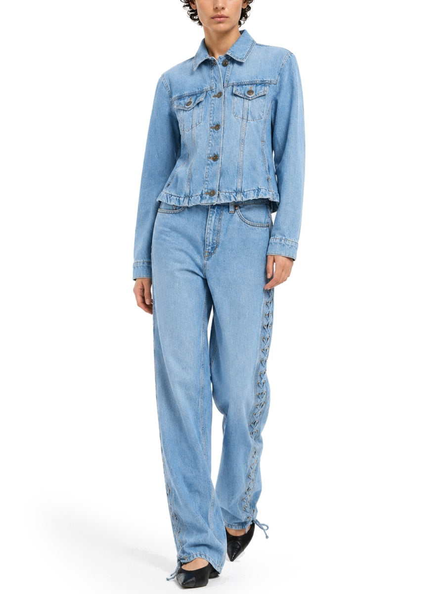 Rotate Birger Christensen Denim - Blue | 43bfcba042df3da6ebd5970cb995cddca9c67073