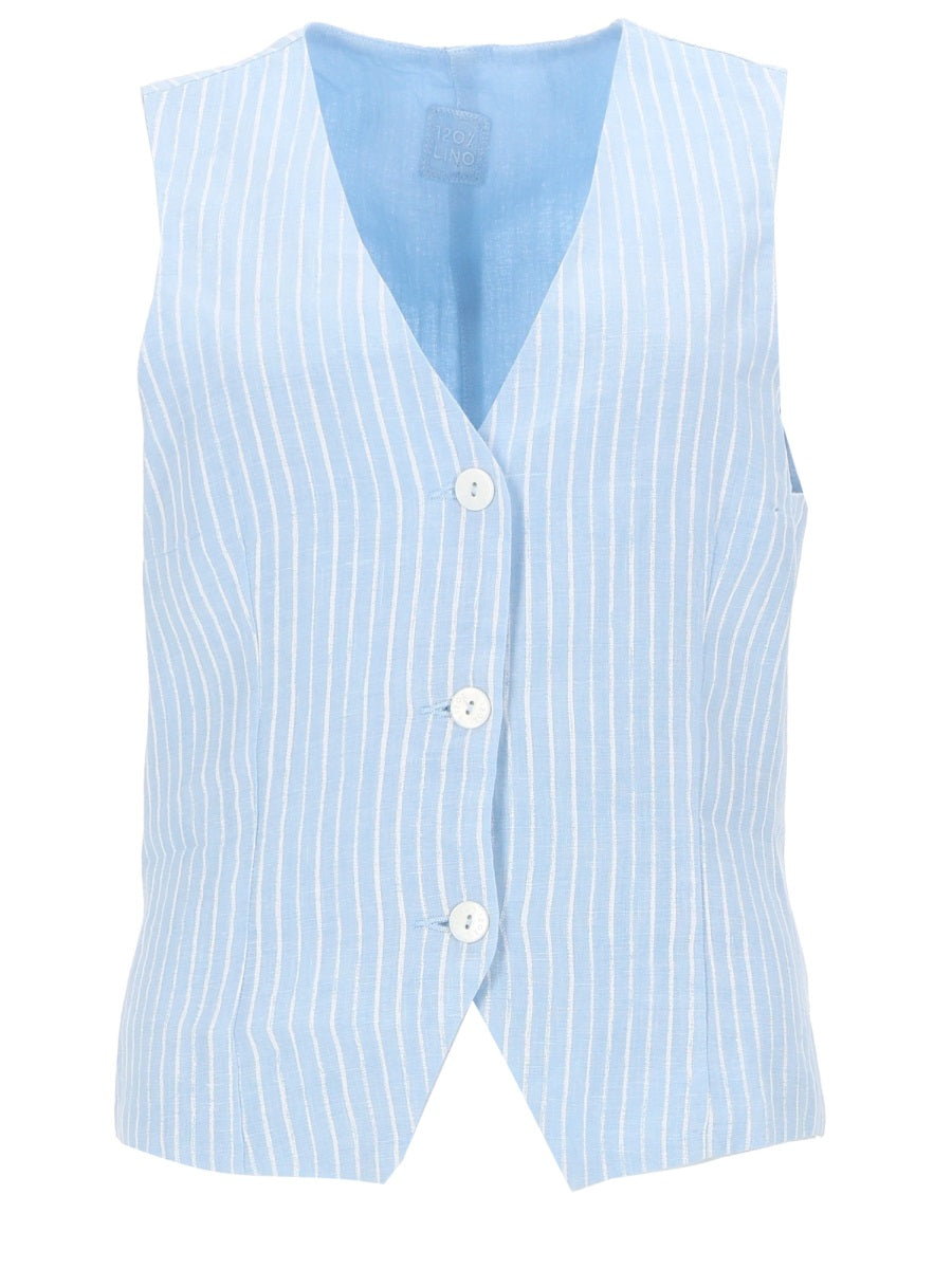 120% Lino Gilet - Baby Blue | 3de97b29fbe44988a7455d1bd838b97d34a00e43