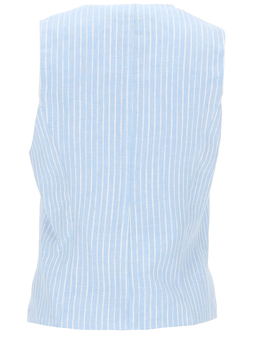 120% Lino Gilet - Baby Blue | 4a32d825821c4b3c702f8bf7747d25ed9d632012