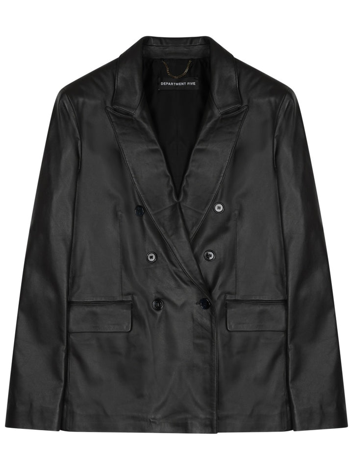 Department 5 Leather Jackets - Black | 30649349f32a6bc3eb1f2932bd61eaaeffd3f56d