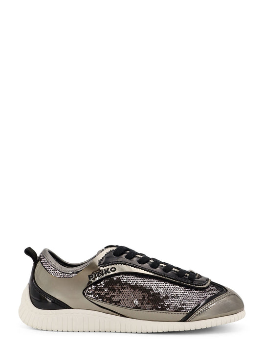 Reby 10 Mirror Fabric Sneakers With Sequins