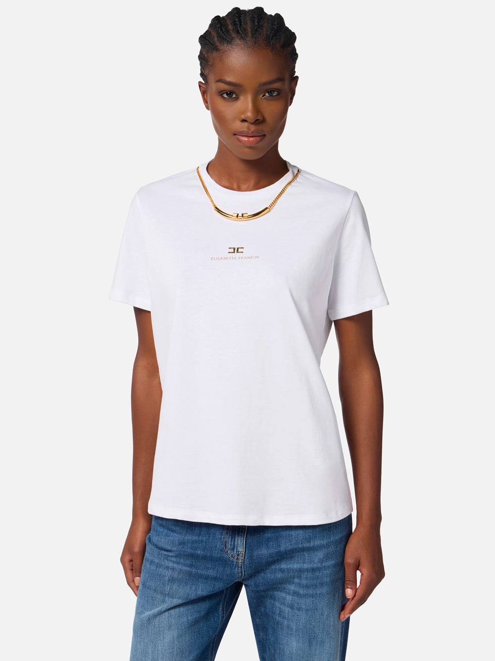 Elisabetta Franchi T-shirts - White | 5fb6c0c6770e533538d55a1367dd3ca42559fd3f