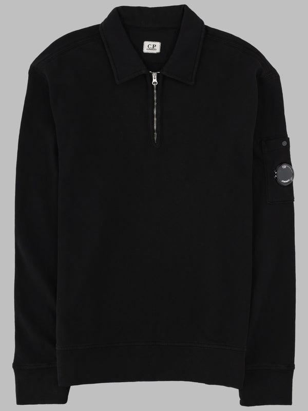 Felpa Con Colletto Polo E Zip