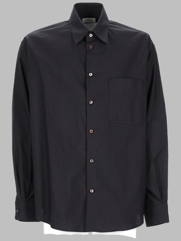 Camicia In Cotone Misto Seta