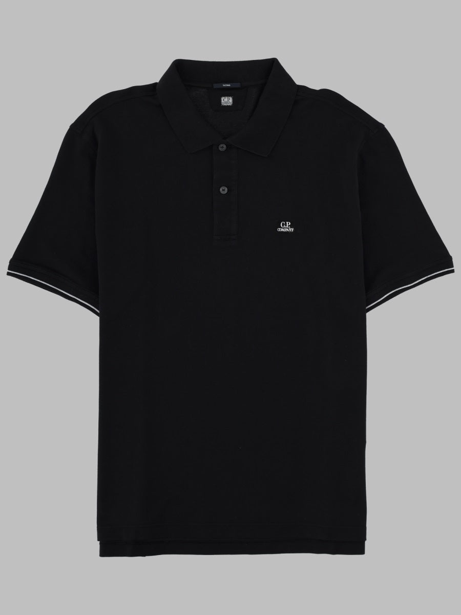 C.P. Company Polo - Black | c37d00a285ad1c1ee0926da792332d1b1b1d13a1