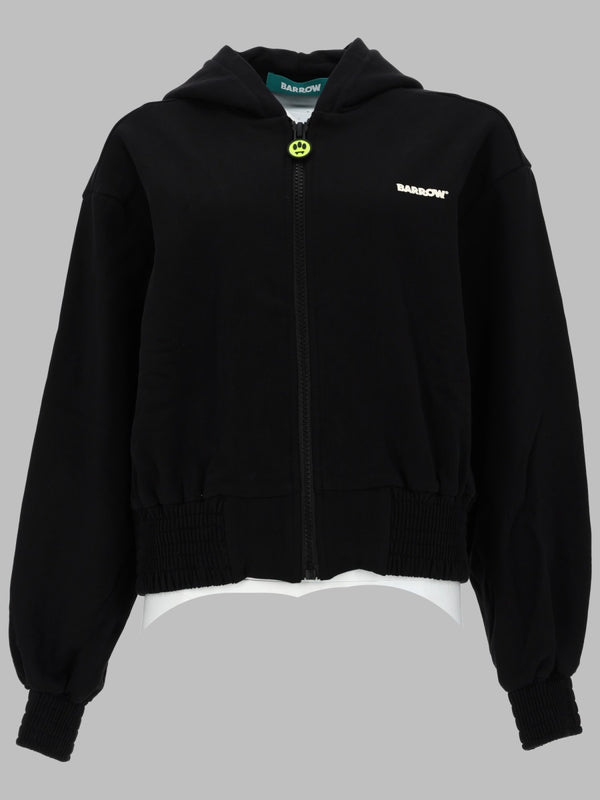 Felpa Con Zip E Cappuccio